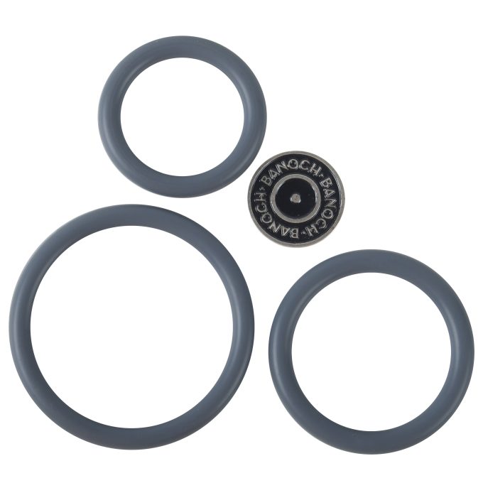 Banoch cockring trio   classic set grijs siliconen Ø 354555 mm (10)