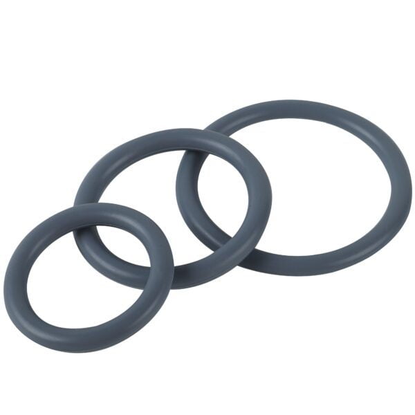 Banoch cockring trio   classic set grijs siliconen Ø 354555 mm (2) Banoch cockring trio   classic set grijs siliconen Ø 354555 mm (2)