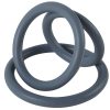 Banoch cockring trio   classic set grijs siliconen Ø 354555 mm (7)