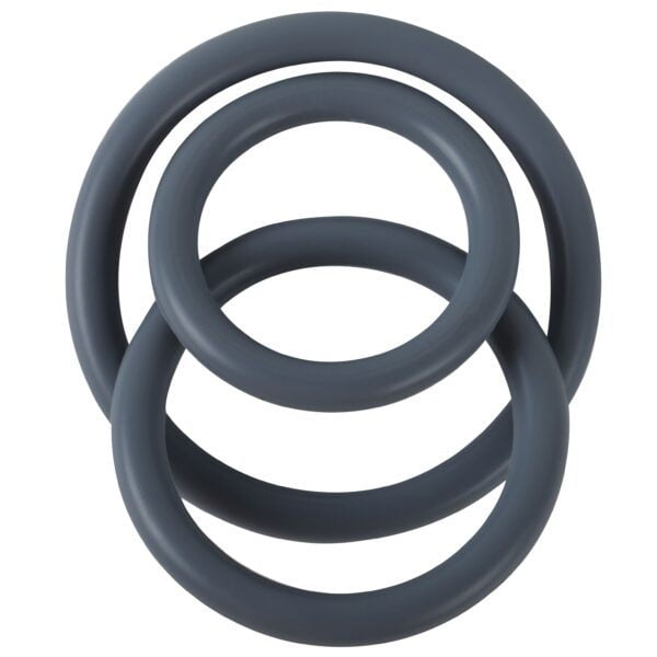Banoch cockring trio   classic set grijs siliconen Ø 354555 mm (8) Banoch cockring trio   classic set grijs siliconen Ø 354555 mm (8)