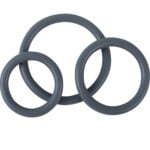 Banoch cockring trio   classic set grijs siliconen Ø 354555 mm (9)