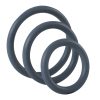 Banoch cockring trio   classic set zwart siliconen Ø 354555 mm (8)