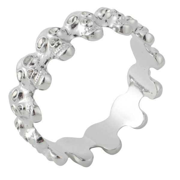 Banoch eikelring doodskop zilver cockring (12)