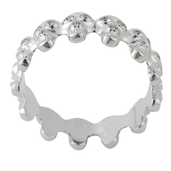 Banoch eikelring doodskop zilver cockring (13)