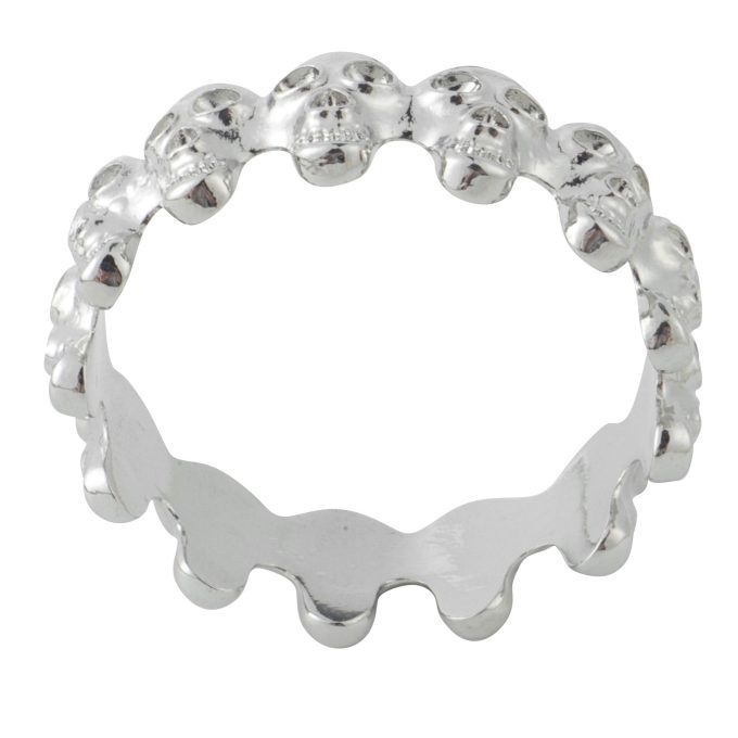 Banoch eikelring doodskop zilver cockring (13)