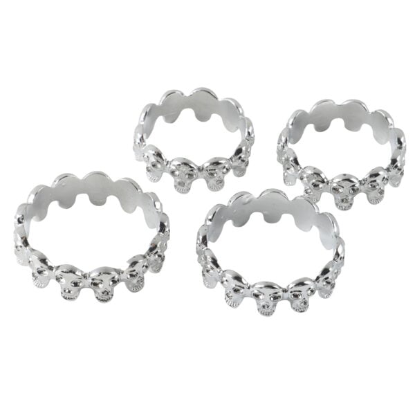 Banoch eikelring doodskop zilver cockring (7)