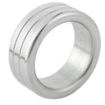 Banoch glansring groef eikelring Metaal cockring staand