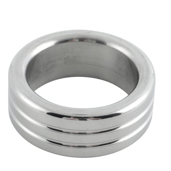 Banoch glansring groef eikelring Metaal cockring zijkant