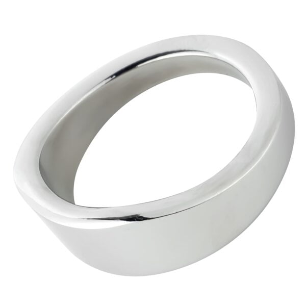 Banoch glansring oval eikelring Metaal cockring schuin