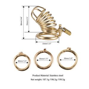 Goudkleurige cockcage banoch afmetingen Goudkleurige cockcage banoch afmetingen