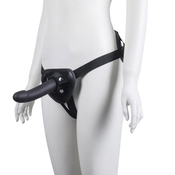 Banoch Strap on harnas universeel + Dildo Claes zwart siliconen (3)