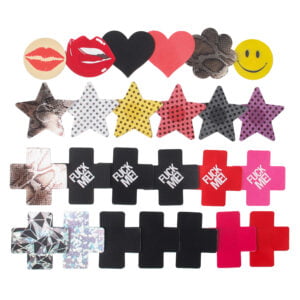 Banoch tepelstickers Obscure mix pack 25 x 2 stuks nipple pasties overzicht alle