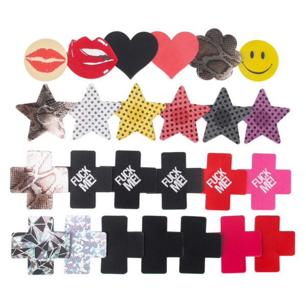 Banoch tepelstickers Obscure mix pack 25 x 2 stuks nipple pasties overzicht alle