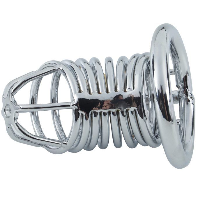 Banoch Cockcage Zilver metaal Chastity Cage met 3 ringen 40 mm, 45 mm & 50 mm (10) Banoch Cockcage Zilver metaal Chastity Cage met 3 ringen 40 mm, 45 mm & 50 mm (10)