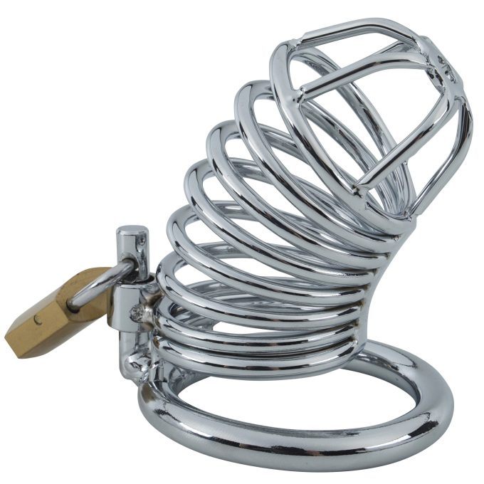 Banoch Cockcage Zilver metaal Chastity Cage met 3 ringen 40 mm, 45 mm & 50 mm (4) Banoch Cockcage Zilver metaal Chastity Cage met 3 ringen 40 mm, 45 mm & 50 mm (4)