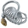 Banoch Cockcage Zilver metaal Chastity Cage met 3 ringen 40 mm, 45 mm & 50 mm (9) Banoch Cockcage Zilver metaal Chastity Cage met 3 ringen 40 mm, 45 mm & 50 mm (9)