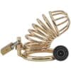 Banoch Cockcage Goud metaal Chastity Cage met 3 ringen 40 mm, 45 mm & 50 mm (6)