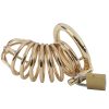 Banoch Cockcage Goud metaal Chastity Cage met 3 ringen 40 mm, 45 mm & 50 mm (9) Banoch Cockcage Goud metaal Chastity Cage met 3 ringen 40 mm, 45 mm & 50 mm (9)