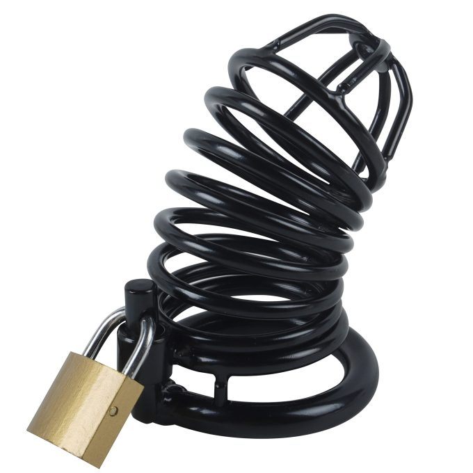 Banoch Cockcage Zwart metaal Chastity Cage met 3 ringen 40 mm, 45 mm & 50 mm (6) Banoch Cockcage Zwart metaal Chastity Cage met 3 ringen 40 mm, 45 mm & 50 mm (6)