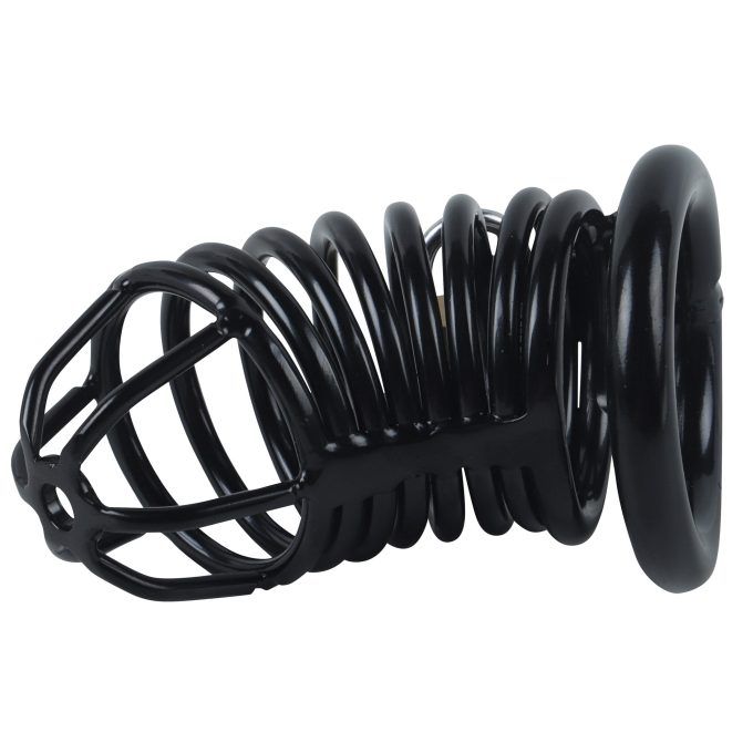 Banoch Cockcage Zwart metaal Chastity Cage met 3 ringen 40 mm, 45 mm & 50 mm (8) Banoch Cockcage Zwart metaal Chastity Cage met 3 ringen 40 mm, 45 mm & 50 mm (8)