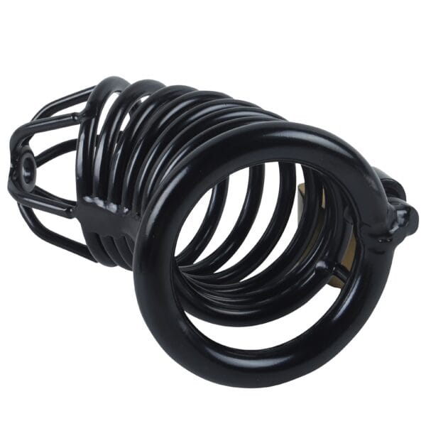 Banoch Cockcage Zwart metaal Chastity Cage met 3 ringen 40 mm, 45 mm & 50 mm (9)
