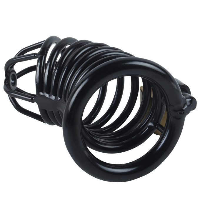 Banoch Cockcage Zwart metaal Chastity Cage met 3 ringen 40 mm, 45 mm & 50 mm (9) Banoch Cockcage Zwart metaal Chastity Cage met 3 ringen 40 mm, 45 mm & 50 mm (9)