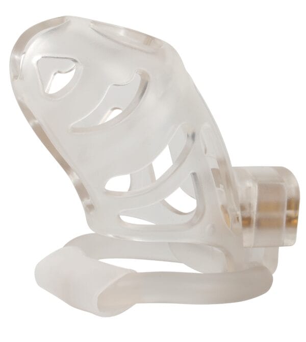 Banoch Cockcage resin wit 3 scharnierende ringen 45 mm, 50 mm & 55 mm (8) Banoch Cockcage resin wit 3 scharnierende ringen 45 mm, 50 mm & 55 mm (8)