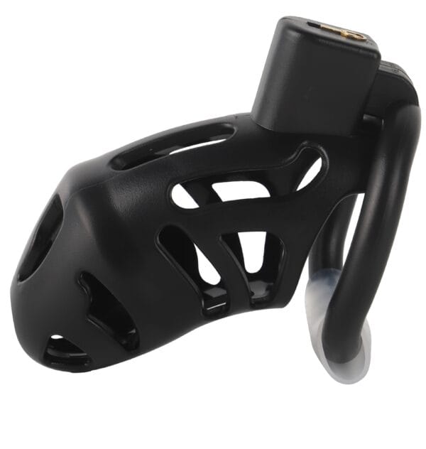 Banoch Cockcage resin zwart 3 scharnierende ringen 45 mm, 50 mm & 55 mm (5)