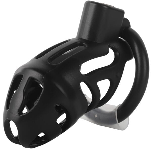 Banoch Cockcage resin zwart 3 scharnierende ringen 45 mm, 50 mm & 55 mm (6)