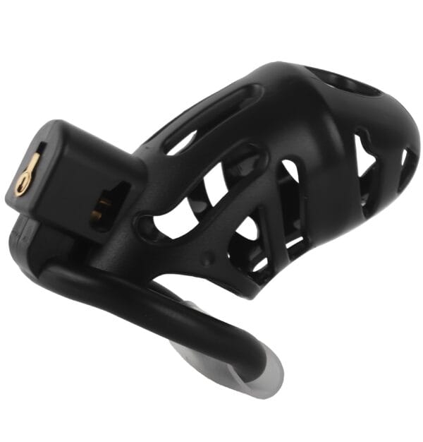 Banoch Cockcage resin zwart 3 scharnierende ringen 45 mm, 50 mm & 55 mm (9)