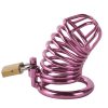 Banoch Cockcage roze metaal Chastity Cage met 3 ringen 40 mm, 45 mm & 50 mm (3) Banoch Cockcage roze metaal Chastity Cage met 3 ringen 40 mm, 45 mm & 50 mm (3)