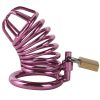 Banoch Cockcage roze metaal Chastity Cage met 3 ringen 40 mm, 45 mm & 50 mm (5) Banoch Cockcage roze metaal Chastity Cage met 3 ringen 40 mm, 45 mm & 50 mm (5)