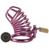 Banoch Cockcage roze metaal Chastity Cage met 3 ringen 40 mm, 45 mm & 50 mm (6) Banoch Cockcage roze metaal Chastity Cage met 3 ringen 40 mm, 45 mm & 50 mm (6)