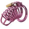 Banoch Cockcage roze metaal Chastity Cage met 3 ringen 40 mm, 45 mm & 50 mm (7) Banoch Cockcage roze metaal Chastity Cage met 3 ringen 40 mm, 45 mm & 50 mm (7)