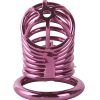 Banoch Cockcage roze metaal Chastity Cage met 3 ringen 40 mm, 45 mm & 50 mm (8) Banoch Cockcage roze metaal Chastity Cage met 3 ringen 40 mm, 45 mm & 50 mm (8)