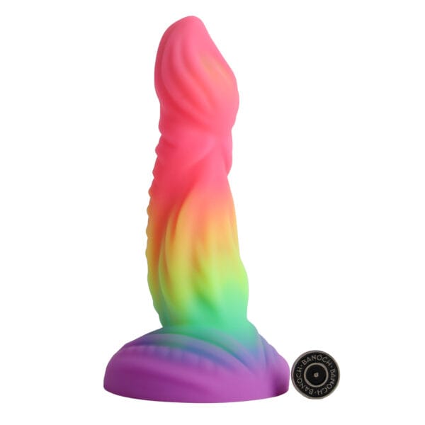 Banoch Dildo lizard rainbow siliconen zuignap fantasy (1)