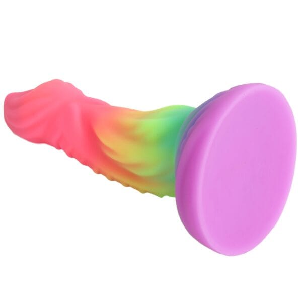 Banoch Dildo lizard rainbow siliconen zuignap fantasy (10)