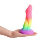 Banoch Dildo lizard rainbow siliconen zuignap fantasy (11)