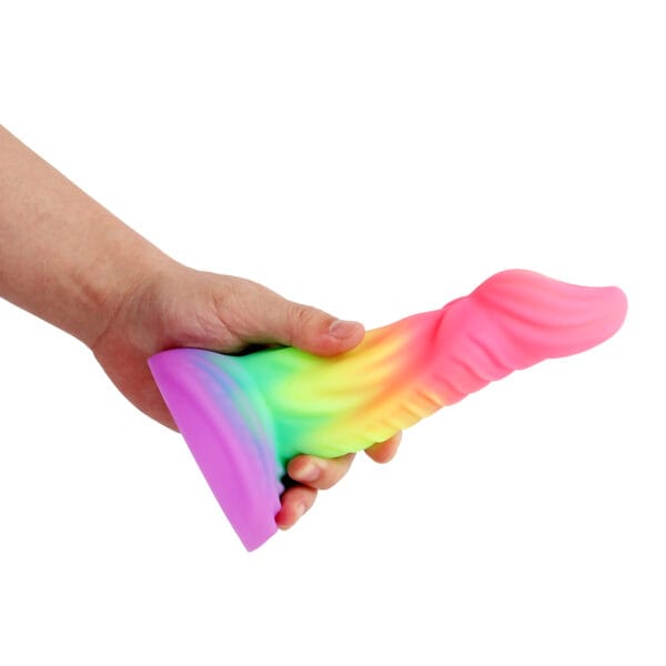 Banoch Dildo lizard rainbow siliconen zuignap fantasy (12)