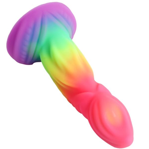Banoch Dildo lizard rainbow siliconen zuignap fantasy (8)
