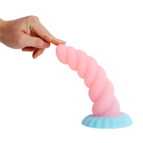 Banoch Dildo twirl roze siliconen zuignap fantasy (10)