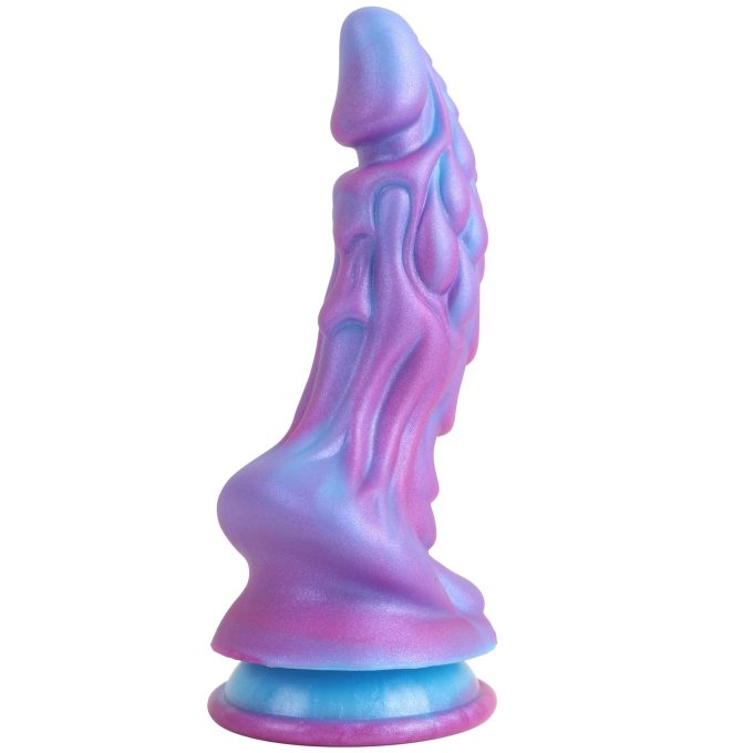 Banoch Dildo fantasy Dragon paars roze siliconen met zuignap (3)