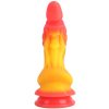 Banoch Dildo fantasy Dragon rood oranje siliconen met zuignap (3)