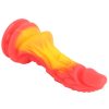 Banoch Dildo fantasy Dragon rood oranje siliconen met zuignap (6)