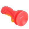 Banoch Dildo fantasy Dragon rood oranje siliconen met zuignap (8)