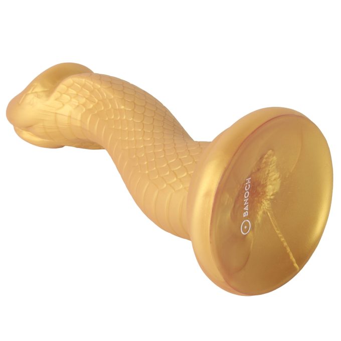 Banoch Dildo siliconen Cobra King goud 245 (10)