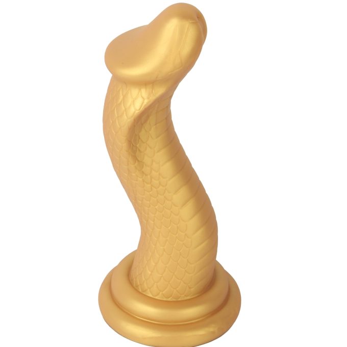 Banoch Dildo siliconen Cobra King goud 245 (2)