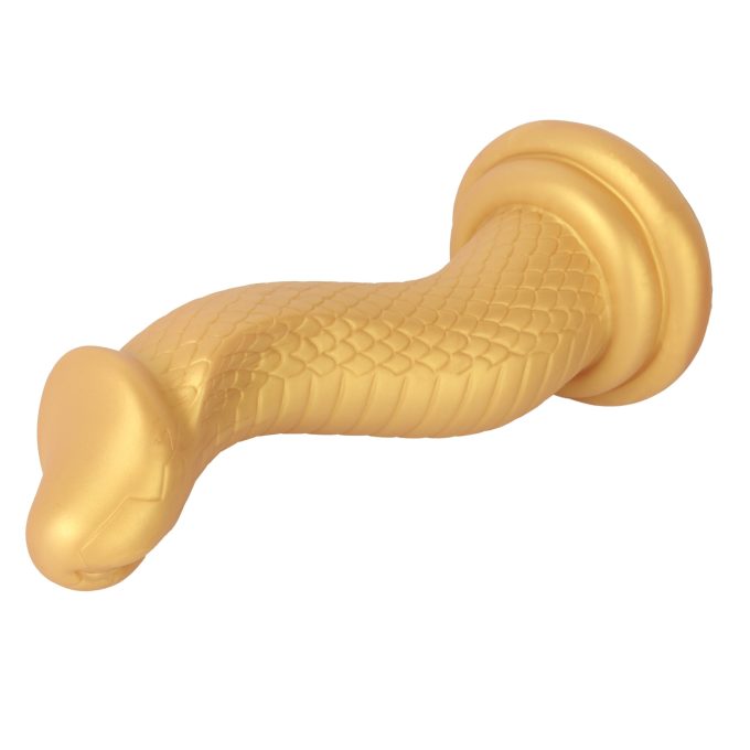Banoch Dildo siliconen Cobra King goud 245 (8)