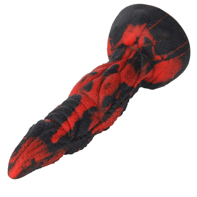 Banoch Dildo siliconen Snake zwart rood 204cm (10)