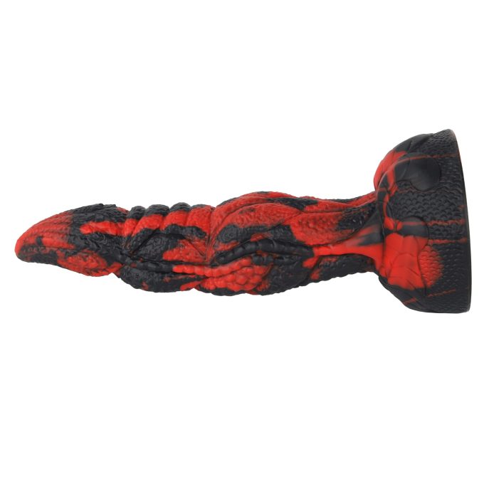 Banoch Dildo siliconen Snake zwart rood 204cm (11)